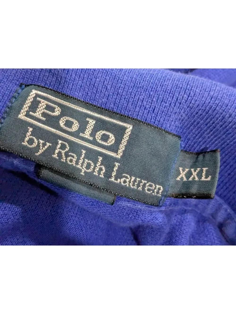 Polo by Ralph Lauren Men’s Polo Shirt, Blue w/ Orange Logo, Big & Tall Size XXL